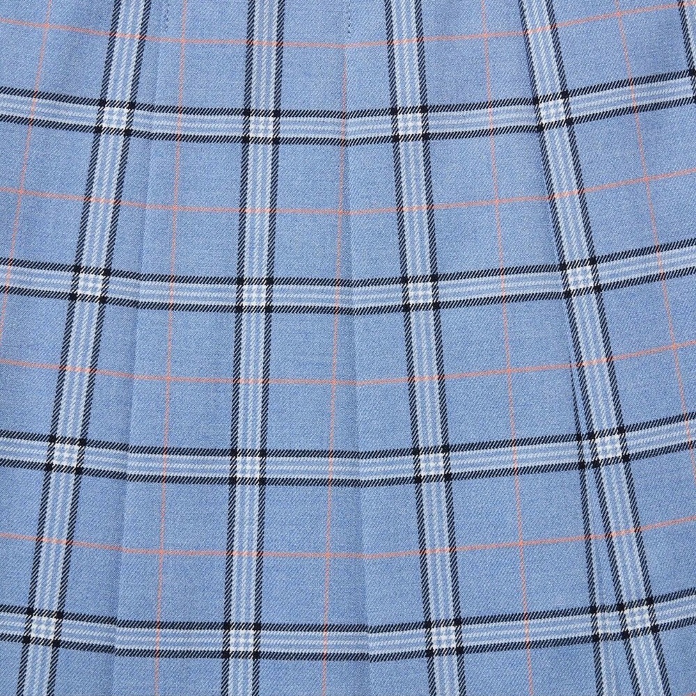 UNIQLO Blue Plaid Pleated Mini Skirt Size S Preppy Y2K Tennis - Picture 7 of 11